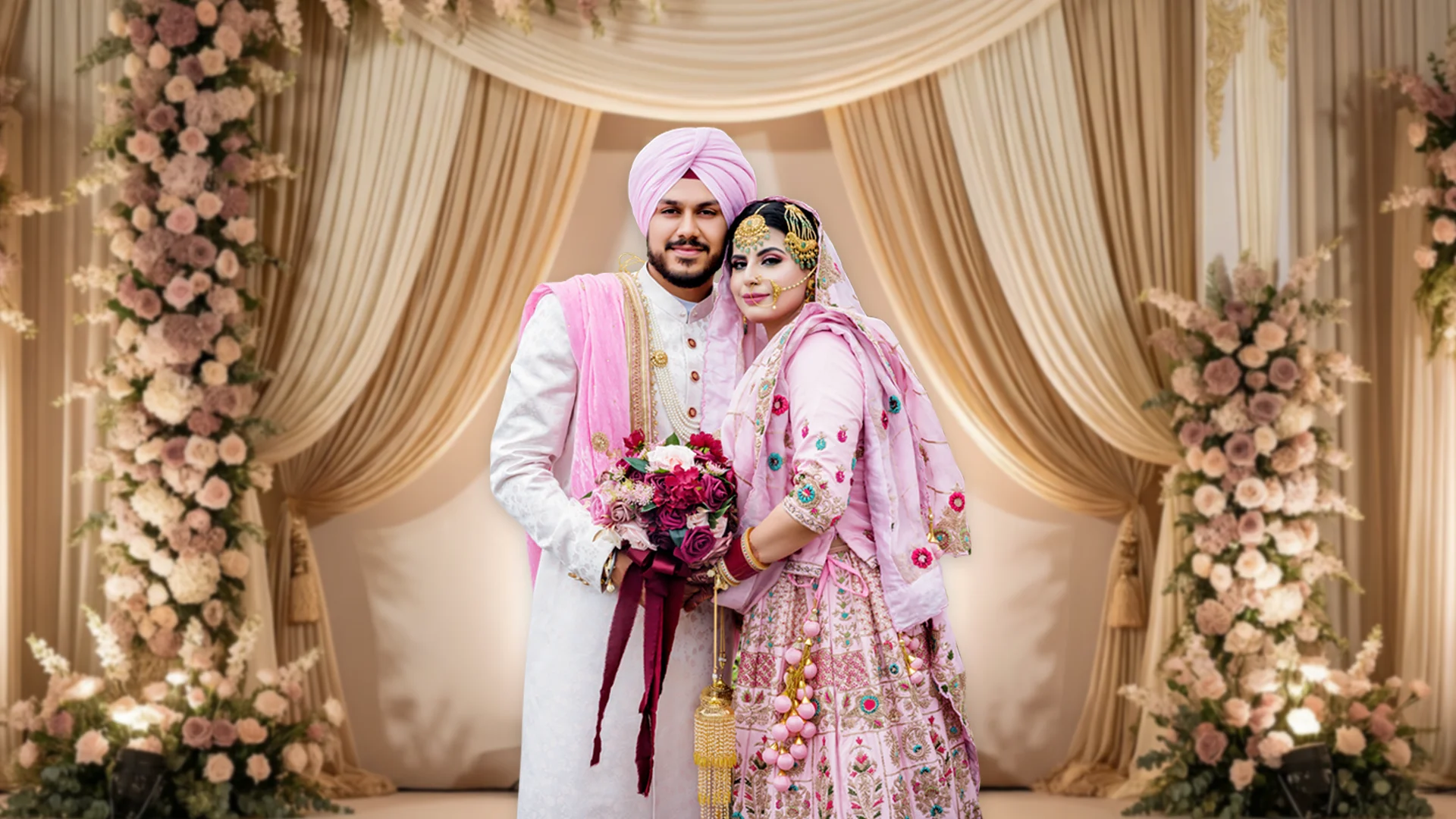 Sikh Anand Karaj wedding ceremony photographed by DesiLens